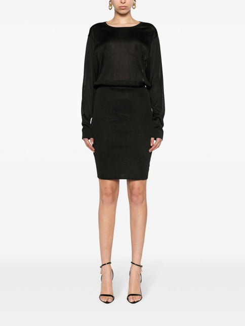Saint Laurent open-back knitted dress