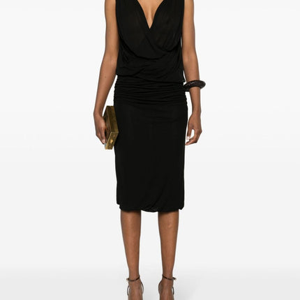 Saint Laurent V-necked mini dress