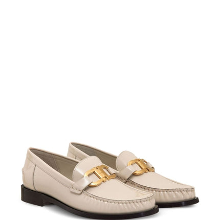 Ferragamo Gancini leather loafers