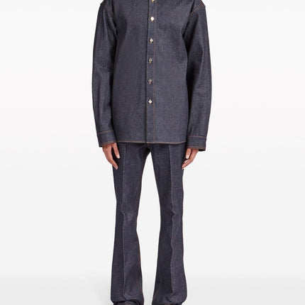 Ferragamo Shirts Blue