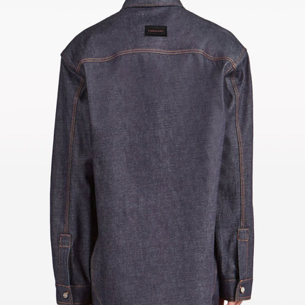 Ferragamo Shirts Blue