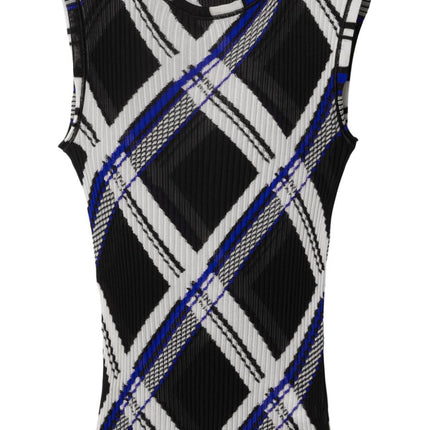 Burberry checked silk top