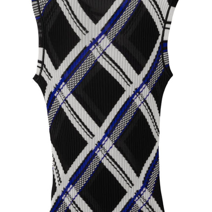 Burberry checked silk top