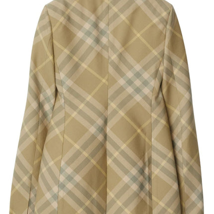 Burberry checked tailored single-breasted blazer