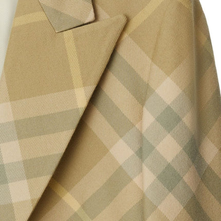 Burberry checked tailored single-breasted blazer