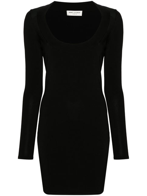 Saint Laurent Décolleté Mini Dress