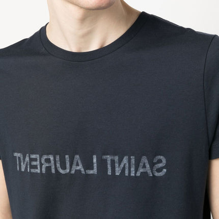 Saint Laurent Reverse logo-print cotton T-shirt