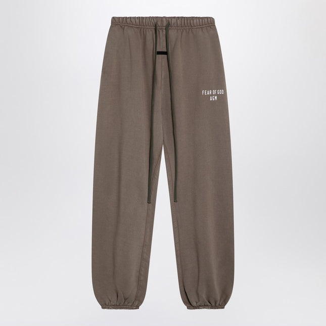 Fear of God Essentials Military green jogging trousers with logo