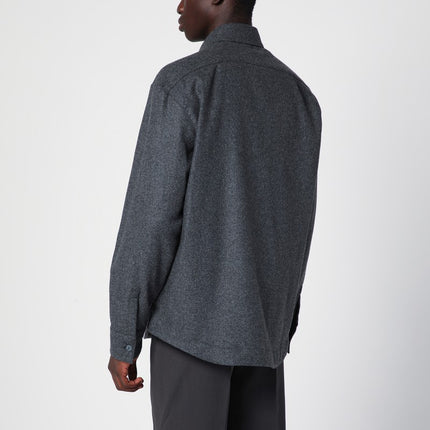 XACUS Grey wool blend overshirt