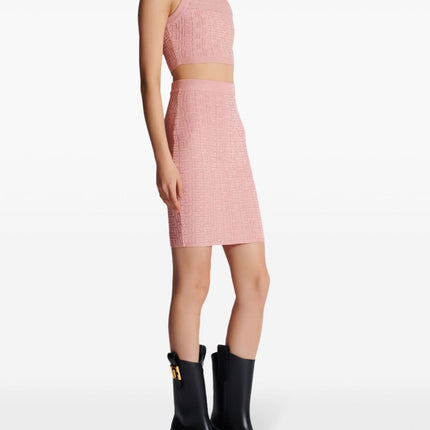 Balmain PB Labyrinth knit top