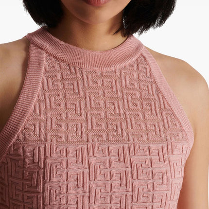 Balmain PB Labyrinth knit top
