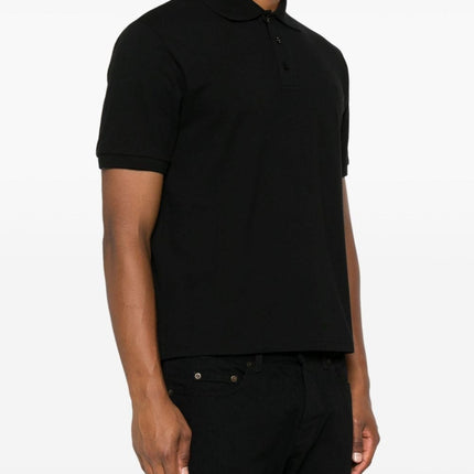 Saint Laurent Piquet cotton polo shirt