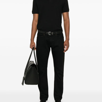 Saint Laurent Piquet cotton polo shirt