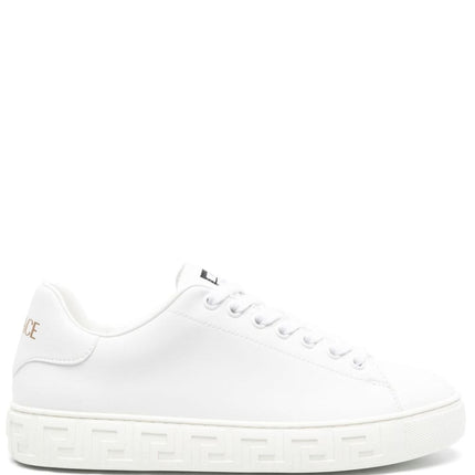 Versace greca faux leather sneakers