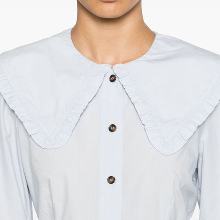 Ganni Puritan collar shirt
