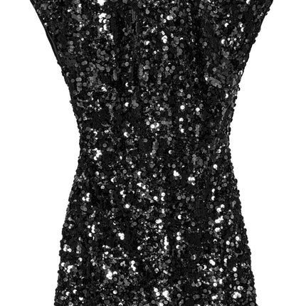Ganni Velvet Sequins Mini Dress