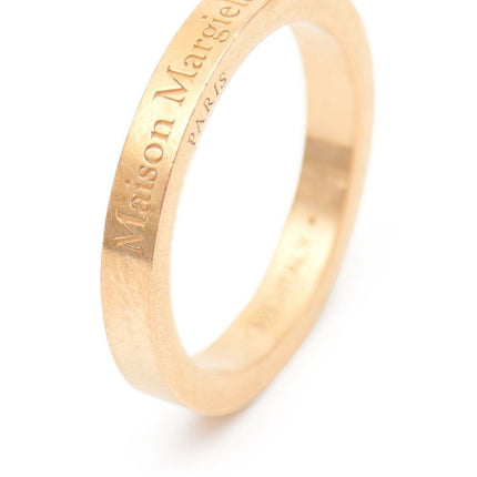 Maison Margiela logo-engraved band ring