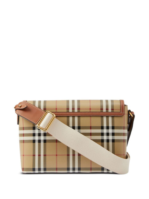 Burberry Checked Note Shoulder Bag