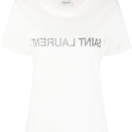 Saint Laurent Reverse Logo Print T-shirt