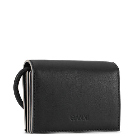 Ganni Bou logo-plaque wallet