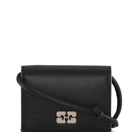 Ganni Bou logo-plaque wallet