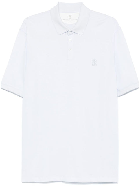 Brunello Cucinelli T-shirts and Polos Clear Blue