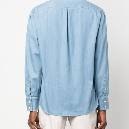 Brunello Cucinelli Shirts Clear Blue