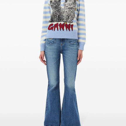 Ganni Sweater with embroidery