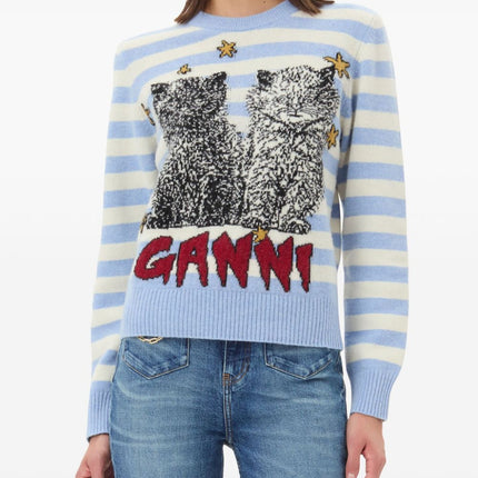 Ganni Sweater with embroidery
