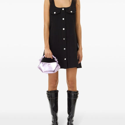 Ganni crepe mini dress