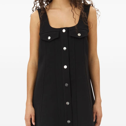 Ganni crepe mini dress
