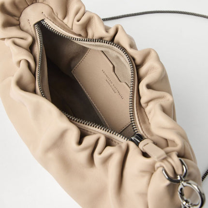 Brunello Cucinelli Monili Shoulder Bag with Chain