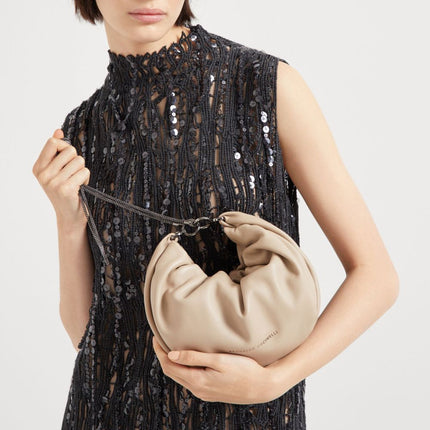Brunello Cucinelli Monili Shoulder Bag with Chain