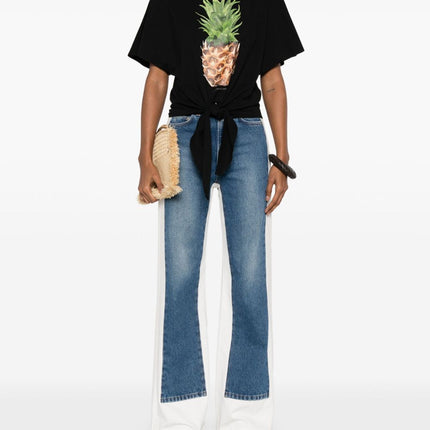 Stella McCartney Pineapple Tie-front Cotton T-Shirt