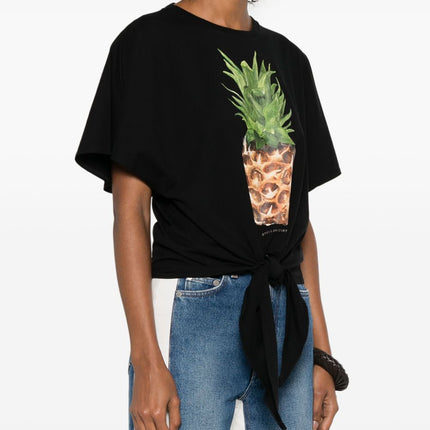 Stella McCartney Pineapple Tie-front Cotton T-Shirt