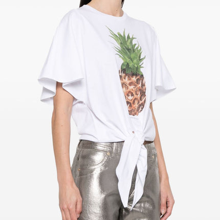Stella McCartney Pineapple Tie-front Cotton T-Shirt