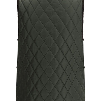 Burberry diamond-quilted sleeveless jacket