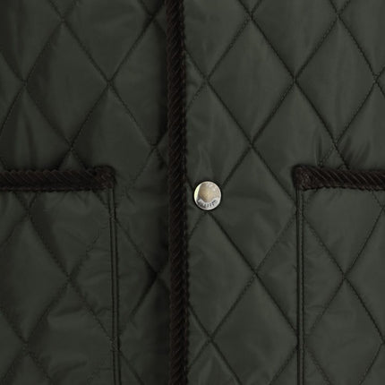 Burberry diamond-quilted sleeveless jacket