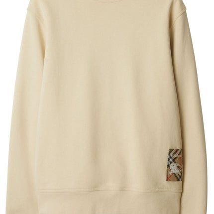 Burberry Cotton sweatshirt with Check label