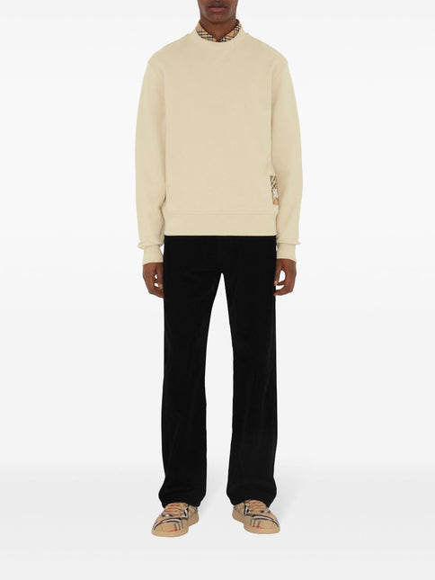 Burberry Cotton sweatshirt with Check label