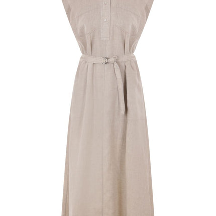 Brunello Cucinelli long linen dress