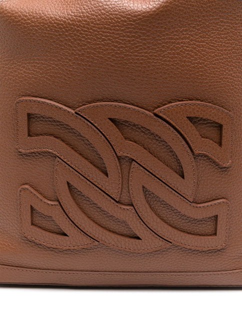 Casadei leather bucket bag