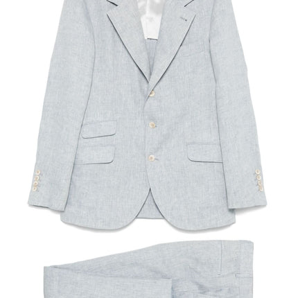 Brunello Cucinelli single-breasted linen suit