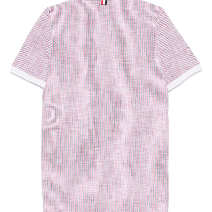 Thom Browne Appliquéd striped cotton-blend tweed mini dress