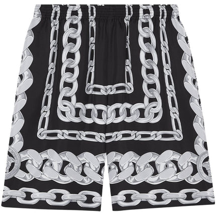 Versace Medusa Chains Silk Shorts