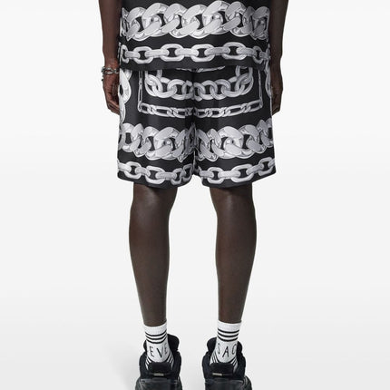 Versace Medusa Chains Silk Shorts