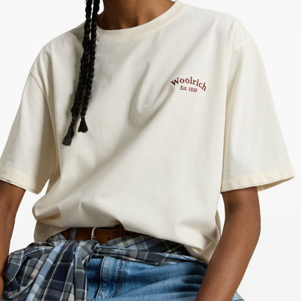 Woolrich Pure Pima Cotton T-Shirt with Logo