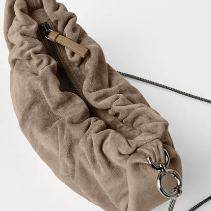 Brunello Cucinelli Suede Brioche Hobo bag