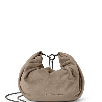 Brunello Cucinelli Suede Brioche Hobo bag