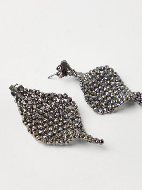 Brunello Cucinelli Sculptured silver earrings